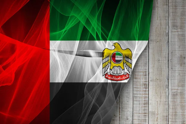 Flagge Der Vereinigten Arabischen Emirate Aus Seide Digitale Illustration — Stockfoto