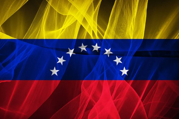 Venezuela Flagge Aus Seide Digitale Illustration — Stockfoto