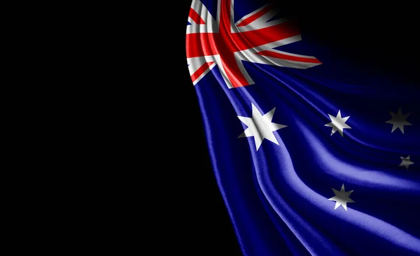 Australia Flag Silk Illustration — Stock Photo, Image