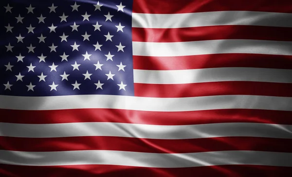 Американський Прапор Шовку — стокове фото