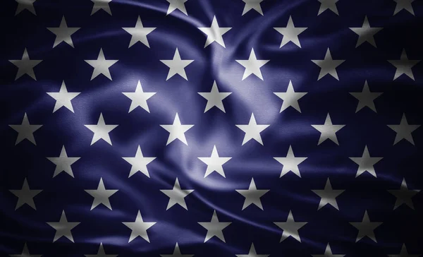 Bandeira Americana Seda — Fotografia de Stock