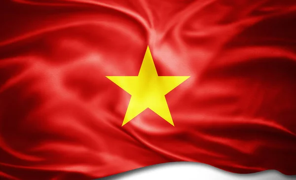 Bendera Sutra Vietnam — Stok Foto