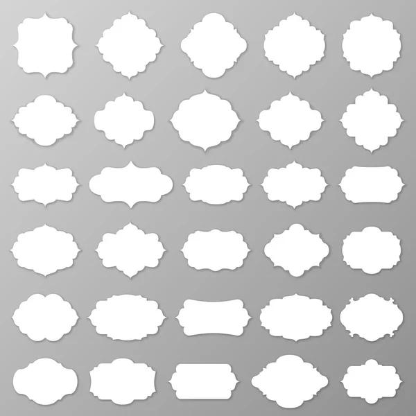 Порожні рамки та етикетки — стоковий вектор