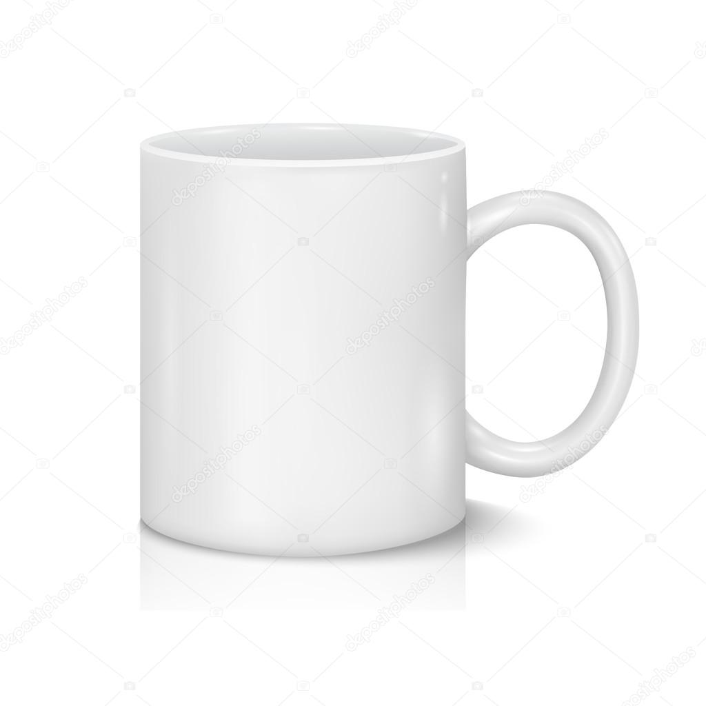 Vector White Cup for Business Branding and Corporate Identity