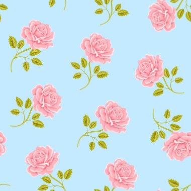 Gül ile sorunsuz duvar kağıdı deseni