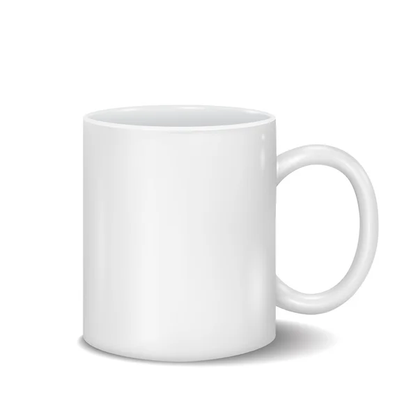 Vektor classic white cup für Business Branding und Corporate Identity. — Stockvektor