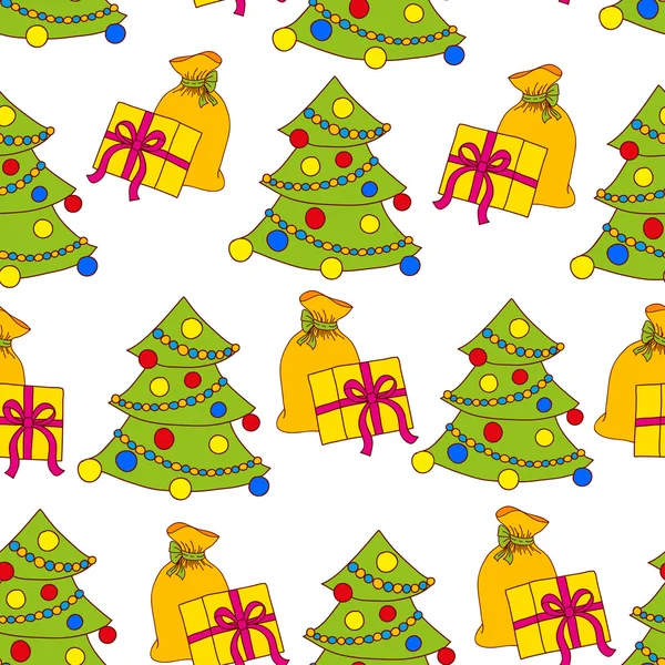 Christmas seamless pattern — Stock Vector