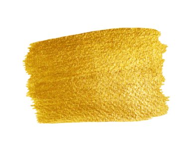 Altın doku. Fırça konturu vektör tasarım öğesi.