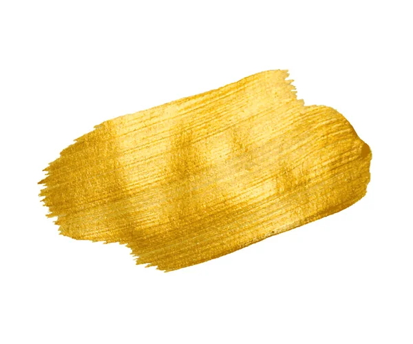 Altın doku. Fırça konturu vektör tasarım öğesi.