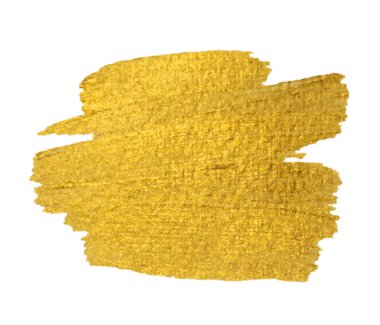 Altın doku. Fırça konturu vektör tasarım öğesi.