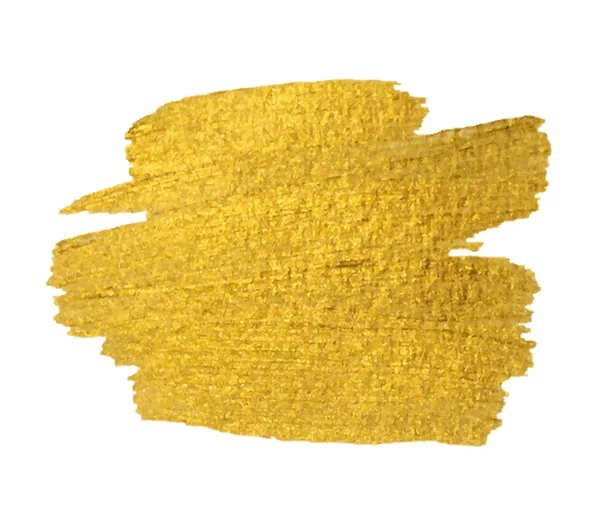 Altın doku. Fırça konturu vektör tasarım öğesi.