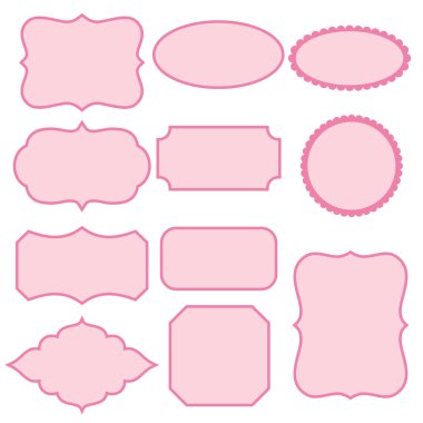 Dekoratif çerçeveler topluluğu