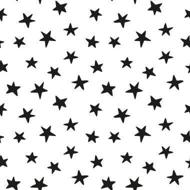 Siyah yıldız seamless modeli