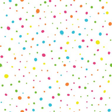 Renkli mürekkep sıçraması - Dikişsiz desen