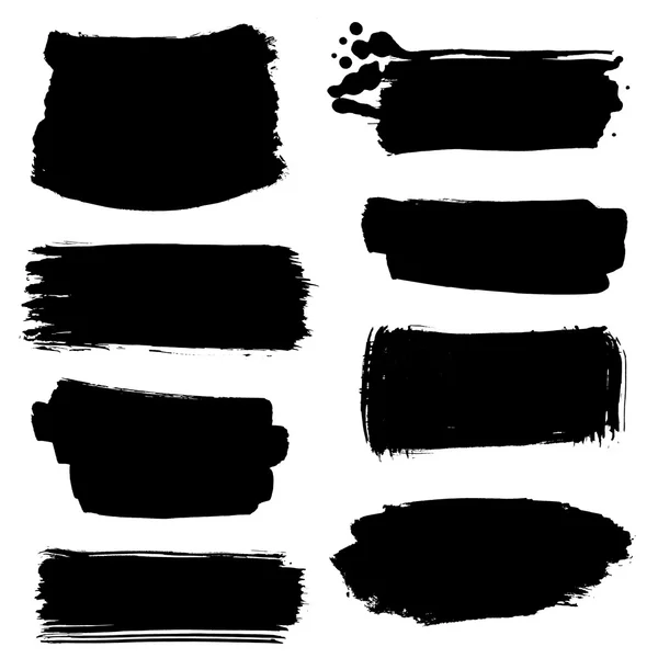 Collection of rough ink frames — Stock Vector