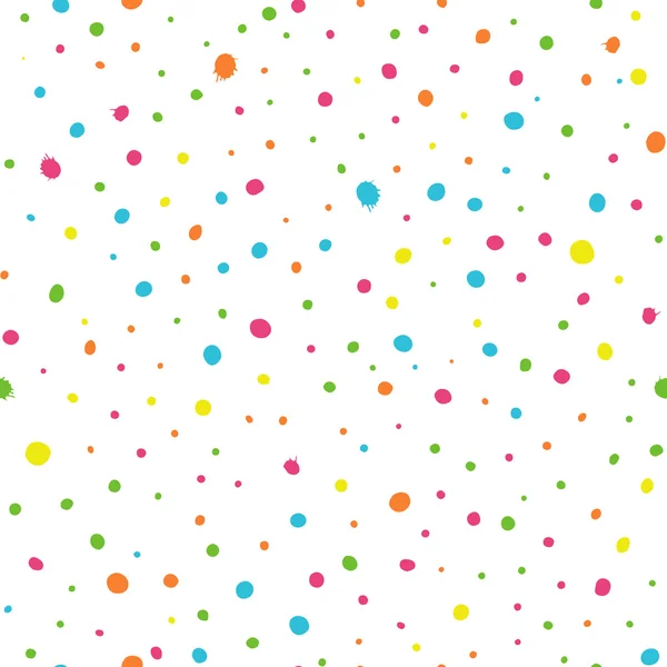 Des éclaboussures d'encre colorées - motif sans couture — Image vectorielle