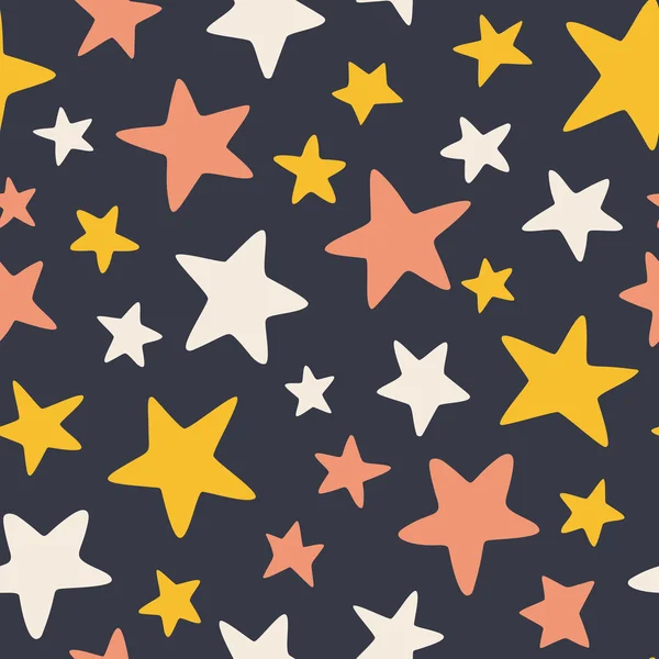 Étoiles sans couture paterrn — Image vectorielle