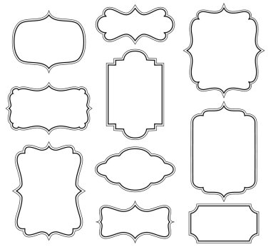 Vector frames clipart