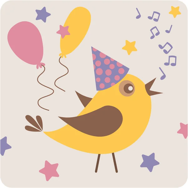 Party bird — Stock Vector