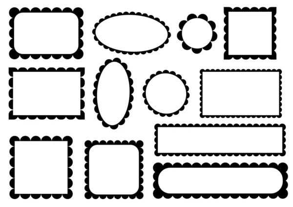 Conjunto de marcos — Archivo Imágenes Vectoriales