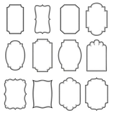 Basit vintage çerçeveler