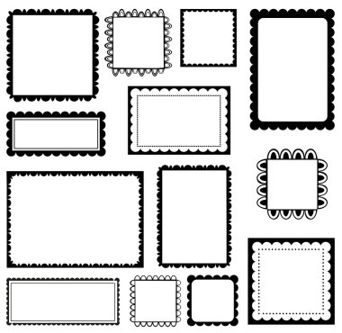 Download Collection Of Scalloped Frames Free Vector Eps Cdr Ai Svg Vector Illustration Graphic Art