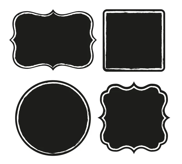 Black frames — Stock Vector