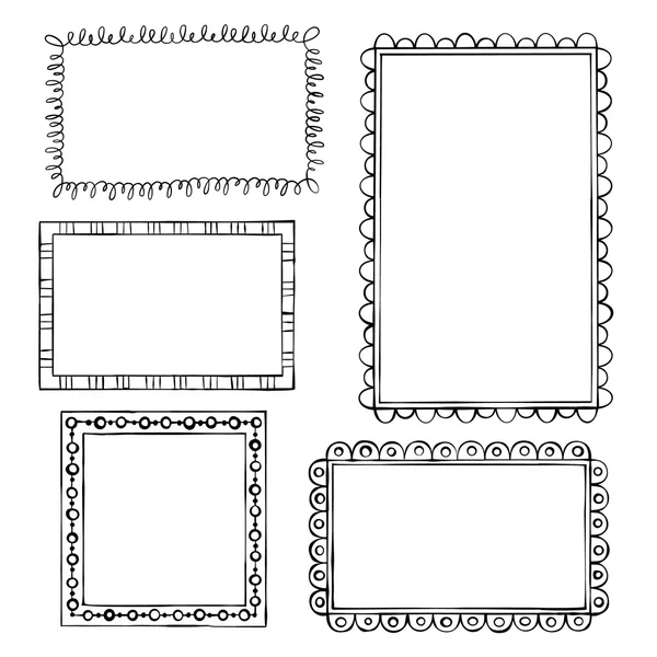 Doodle frames — Stockvector