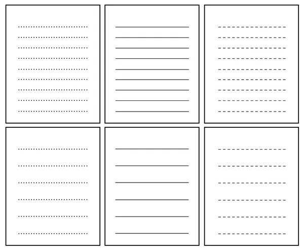 Diferentes páginas de cuaderno — Vector de stock