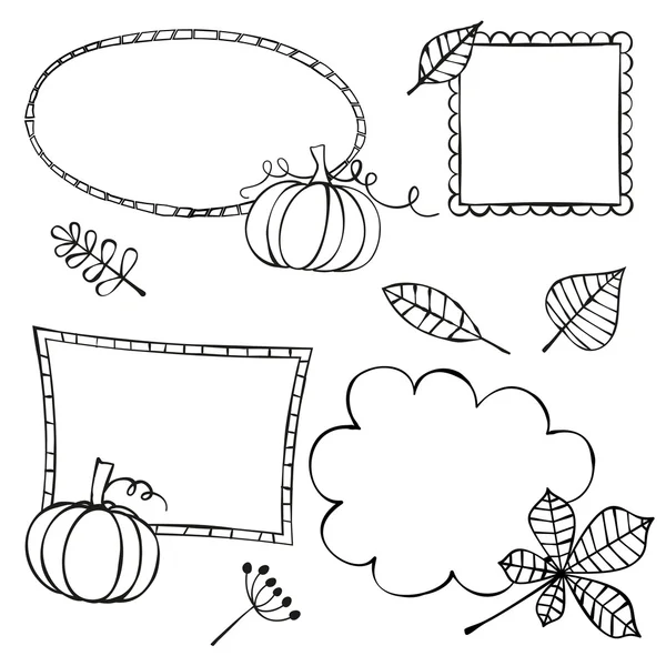 Autumna frames — Stockvector