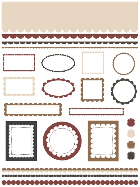 Frames set — Stock Vector