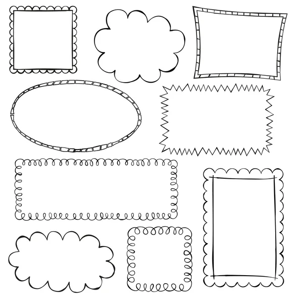 Doodle frames — Stock Vector