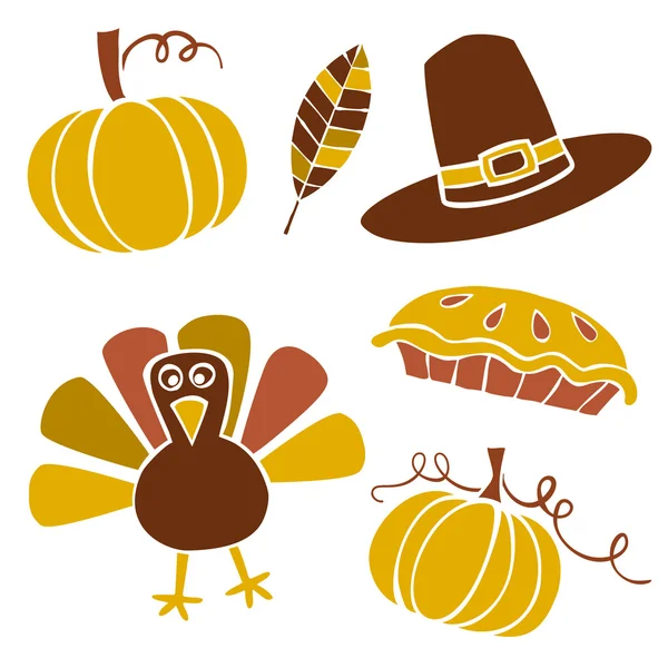 Thanksgiving set — Stock Vector