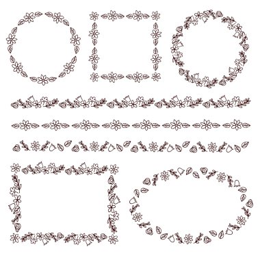 Çelenk, çerçeveleri ve borders