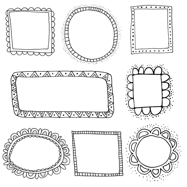 Doodle frames — Stockvector