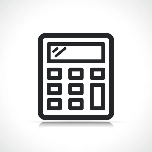 Calculator Icon Isolated Design White Background — Stock Vector
