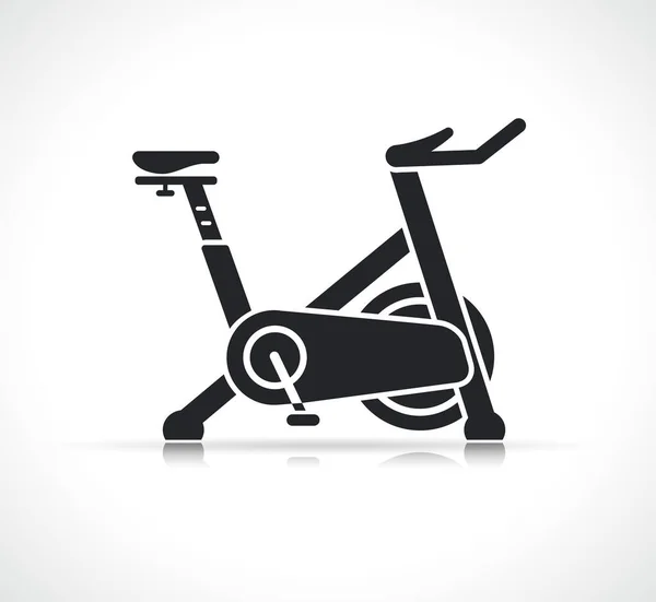 Icône Machine Vélo Exercice Symbole Conception Isolé — Image vectorielle