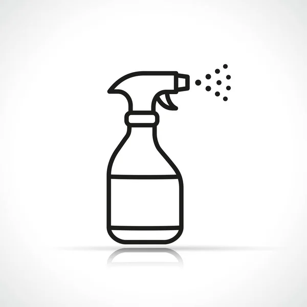 Spray Line Icon Vector Symbol Isolated Sign — Stock Vector