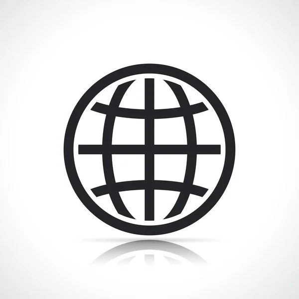Значок Світового Глобусу Ізольовано Білому Тлі — стоковий вектор
