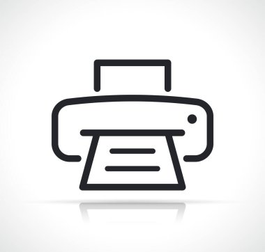 İnce çizgi simgesini yazdır veya yazdır