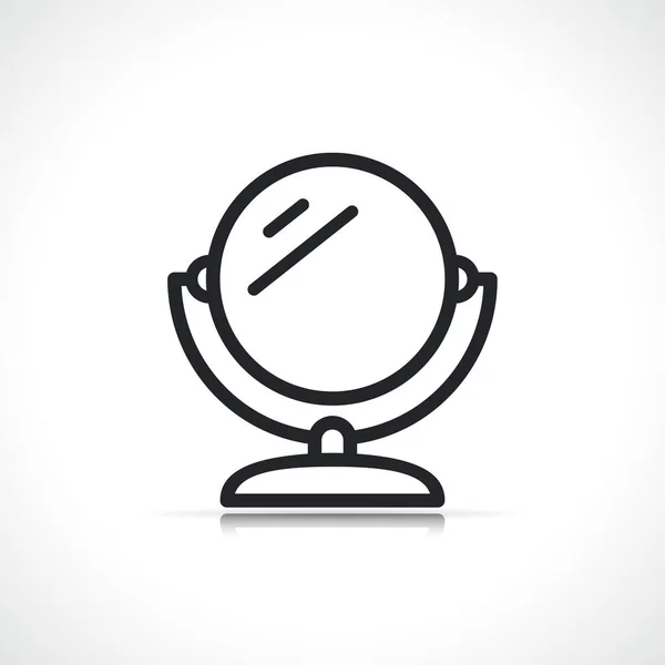 Small Portable Mirror Line Icon Isolated Design — Stock vektor