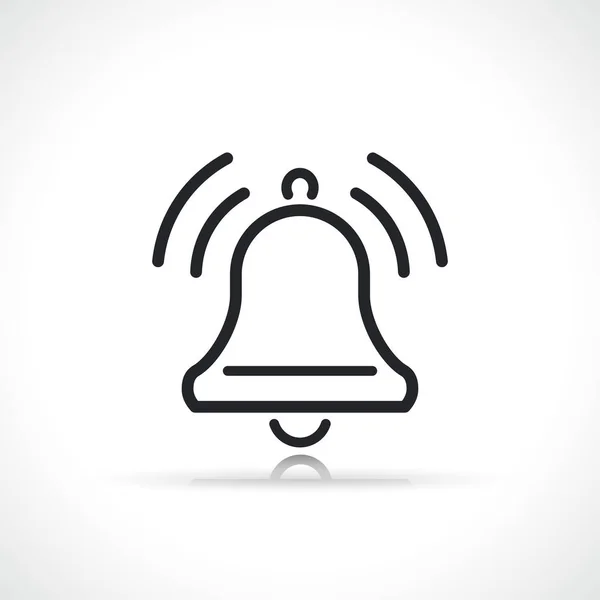 Bell Notification Alert Thin Line Icon — Stok Vektör