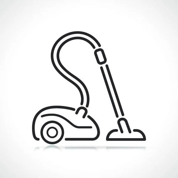 Vacuum Cleaner Thin Line Icon Isolated Design — Stock Vector