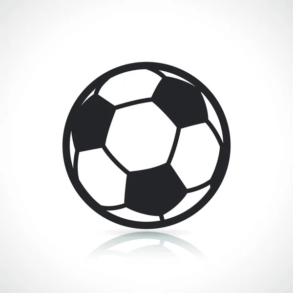 Fußball Oder Fußball Ikone Isoliertes Design — Stockvektor