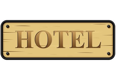 vektör hotel sign