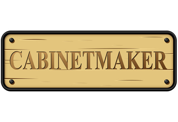 Vector cabinetmaker sign