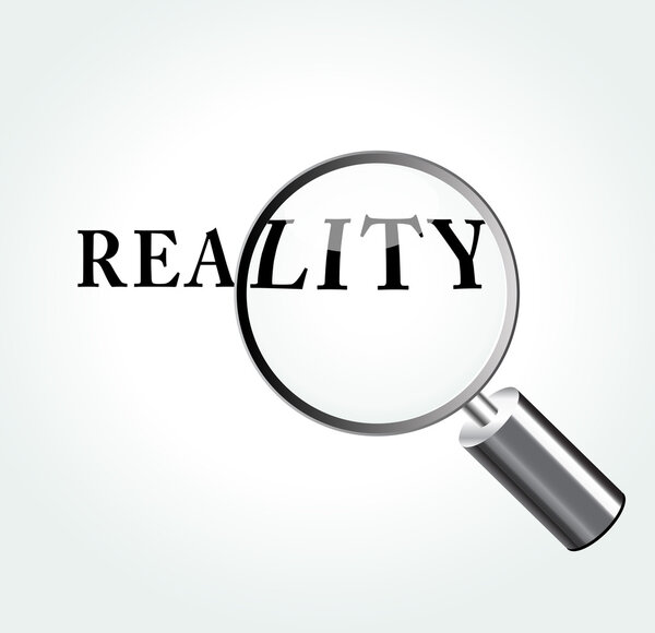 Vector reality concept illustration