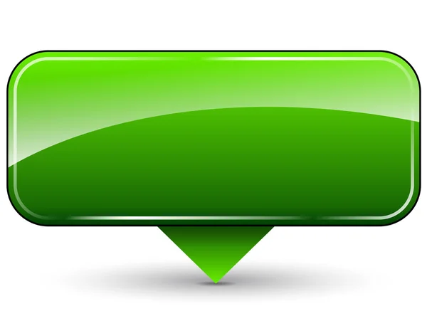 Vector green icon — Stock Vector