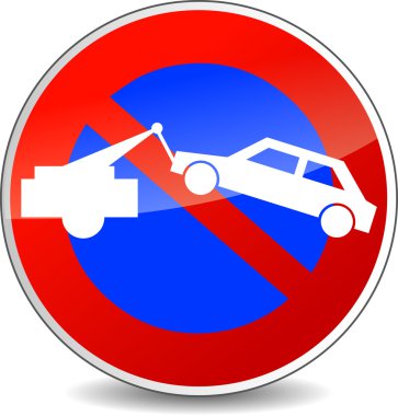 vektör impoundment işareti