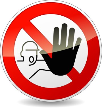 Vector no entry sign clipart